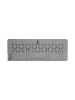 Karlsson Budzik "Keyboard" w kolorze szarym - 23 x 8,3 x 1,5 cm