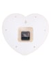 Karlsson Wandklok ''Heart Candy'' geel - (L)27 x (B)30 cm