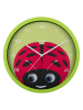Karlsson Wandklok ''Peekaboo Ladybug'' groen - Ø 30,8 cm