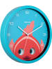 Karlsson Wanduhr "Goldfish" in Türkis/ Pink - Ø 30,8 cm