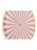 Karlsson Zegar ścienny "Candy Swirl" w kolorze jasnoróżowo-kremowym - Ø 40 cm