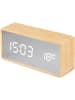 Present Time Wecker "Silver Mirror" in Hellbraun/ Silber - (B)15 x (H)7 x (T)4,5 cm