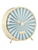 Karlsson Wecker "Candy Swirl" in Blau/ Weiß - Ø 12,5 cm