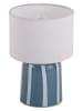 Leitmotiv Led-tafellamp ''Verano'' blauw - (H)20 x Ø 13,5 cm