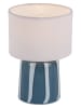 Leitmotiv Led-tafellamp ''Verano'' blauw - (H)20 x Ø 13,5 cm