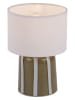 Leitmotiv Led-tafellamp ''Verano'' groen - (H)20 x Ø 13,5 cm