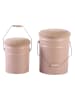 Leitmotiv 2er-Set: Hocker ''Buckets'' in Hellbraun