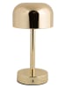 Leitmotiv Lampa stołowa LED "James" w kolorze złotym - wys. 24,5 x Ø 12,5 cm