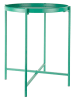 Leitmotiv Stolik "Meseta" w kolorze zielonym - wys. 49 x Ø 40 cm