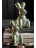 Present Time Dekoracja "Balloon Bunny" w kolorze zielonym - wys. 15 cm