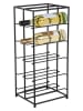 Present Time Weinregal in Schwarz - (B)22,5 x (H)57 x (T)25 cm