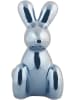Present Time Dekoobjekt "Balloon Bunny" in Blau - (H)20 cm