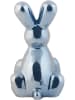 Present Time Dekoracja "Balloon Bunny" w kolorze niebieskim - wys. 20 cm