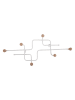Present Time Wandkapstok ''Metro'' wit - (B)60,5 x (H)26,5 x (D)4 cm