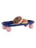 Present Time Dienblad ''Double Funky'' blauw - (B)39 x (H)6 x (D)16 cm