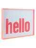 Present Time Ingelijste kunstdruk "Hello" roze - (L)31 x (B)41 cm