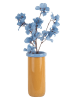 Present Time Vase ''Plegado'' in Gelb - (H)30,5 x Ø 14 cm