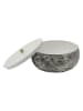 Present Time Aufbewahrungsbox ''Mosaic Marble'' in Grau/ Weiß - (H)7,5 x Ø 16,5 cm