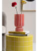 Present Time Vase ''Rayado'' in Rot - (H)26 x Ø 25 cm