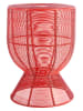 Leitmotiv Beistelltisch ''Cuerda'' in Rot - (H)46,5 x Ø 30,5 cm