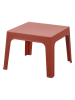Leitmotiv Beistelltisch ''Recreo'' in Rot - (B)49,5 x (H)40 x (T)49,5 cm