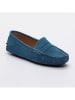 CHARLES & SMITH Leren mocassins "Thandie" blauw