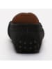 CHARLES & SMITH Leren mocassins "Thandie" zwart/zilverkleurig