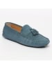 CHARLES & SMITH Leder-Mokassins in Blau