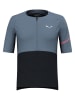 Salewa Koszulka kolarska "Vento Merino" w kolorze błękitno-czarnym