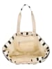 ZEBRA Strandtas "Richelle" zwart/wit - (B)65 x (H)35 x (D)24 cm