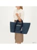 ZEBRA Strandtasche "Elise" in Dunkelblau - (B)68 x (H)35 x (T)25 cm