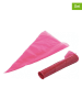 Silkomart 24 delige set: spuitzakken lichtroze - (L)36 cm