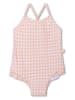 Swim Essentials Badpak "Sunset Grid" wit/oranje