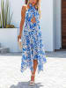 LA Angels Kleid in Blau/ Creme/ Weiß