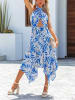 LA Angels Kleid in Blau/ Creme/ Weiß