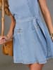 LA Angels Jeans-Kleid in Hellblau