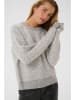 Kaffe Pullover in Grau/ Weiß