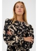 Kaffe Kleid in Schwarz/ Beige