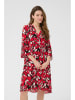 Kaffe Jurk rood/zwart
