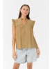 Kaffe Blusentop in Camel