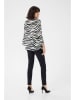 Kaffe Bluse in Weiß/ Schwarz