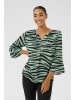 Kaffe Bluse in Grün/ Schwarz