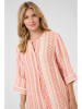 Kaffe Leinen-Kleid in Beige/ Orange