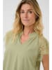 Cream Blouse "Nola" olijfgroen