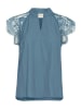 Cream Blousetop lichtblauw
