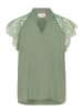 Cream Blouse "Nola" grijsgroen