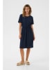 Cream Jurk donkerblauw