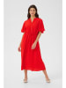 Cream Jurk rood