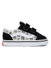 Vans Skórzane sneakersy "Old Skool V" w kolorze biało-czarnym