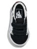 Vans Leder-Sneakers "Old Skool V" in Weiß/ Schwarz